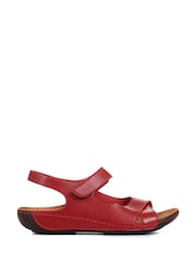 Pavers Red Ladies Touch Fasten Sandals - Image 1 of 5