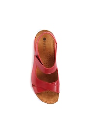 Pavers Red Ladies Touch Fasten Sandals - Image 4 of 5
