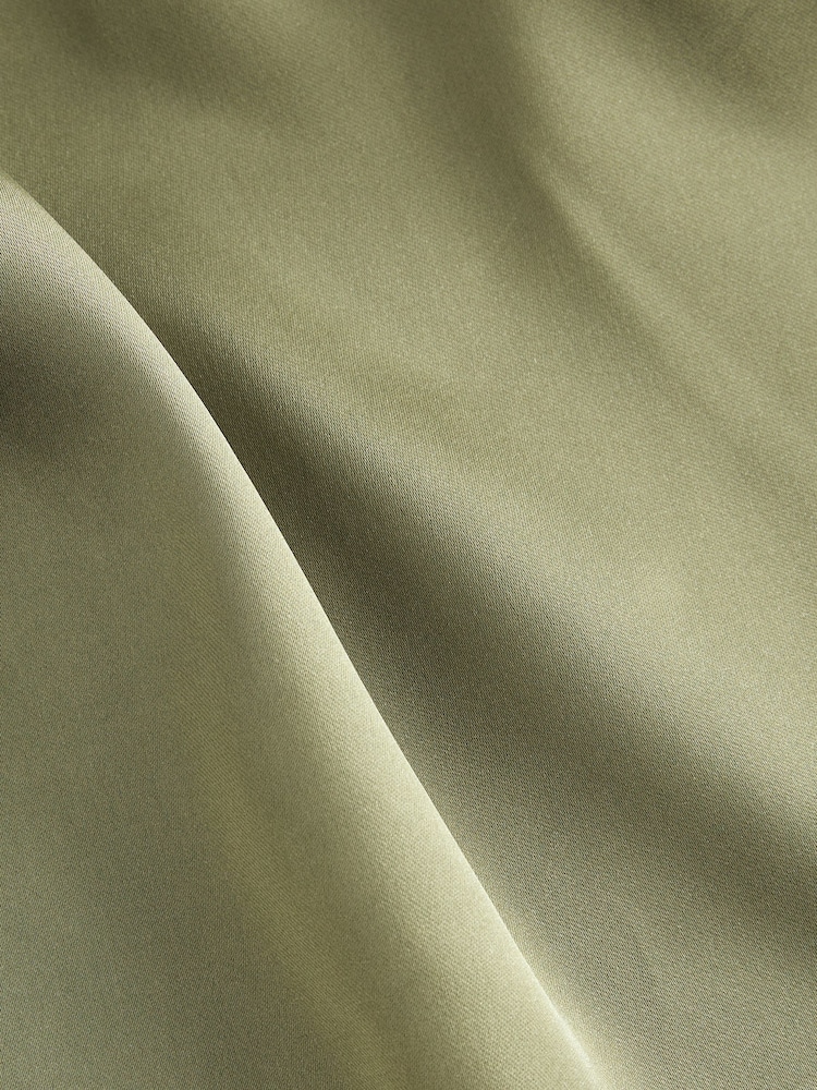 Green Satin One Shoulder Top - Image 6 of 6