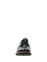 Clarks Black Batcombe Wing Shoes - Image 3 of 9