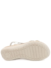 Pavers White Wide Fit Elasticated Sandals - Image 5 of 5