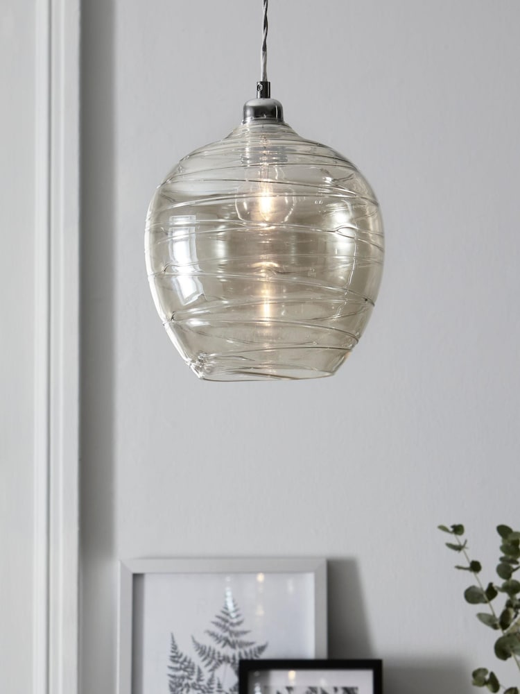Mink Brown Drizzle Easy Fit Pendant Lamp Shade - Image 1 of 4