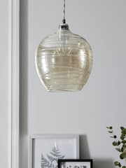 Mink Brown Drizzle Easy Fit Pendant Lamp Shade - Image 2 of 4