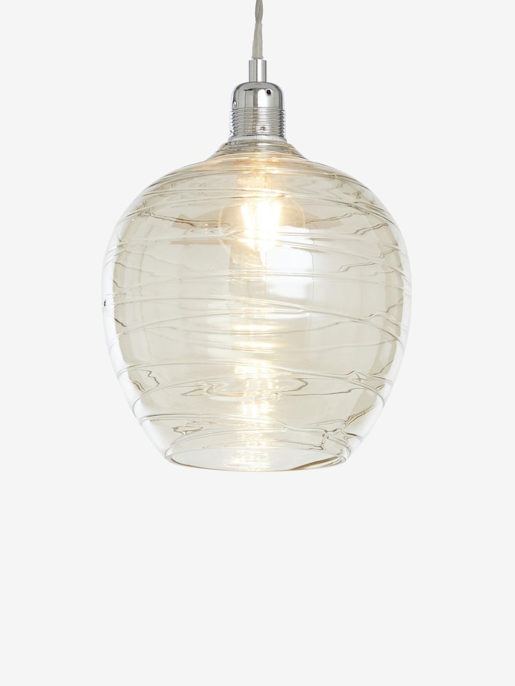 Mink Brown Drizzle Easy Fit Pendant Lamp Shade - Image 4 of 4