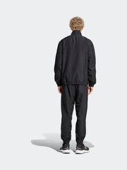 Schwarz - adidas Sportswear gewebter Trainingsanzug in Colourblock-Optik - Bild 3 von 7