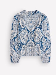 Boden Blue Ara Jersey Shirt - Image 1 of 1