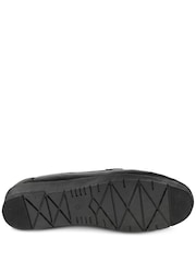 Pavers Black Casual Leather Moccasins - Image 5 of 5