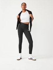 adidas Black Sportswear 3 Stripes Leggings - Image 4 of 10