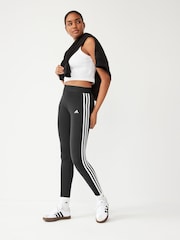 adidas Black Sportswear 3 Stripes Leggings - Image 5 of 10