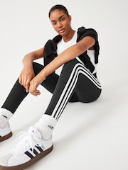 adidas Black Sportswear 3 Stripes Leggings - Image 7 of 10