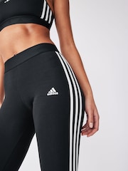 adidas Black Sportswear 3 Stripes Leggings - Image 8 of 10