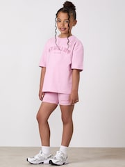 Gym King Pink Junior Shadow 3" Jersey Shorts - Image 1 of 4