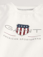 GANT White Shield Logo Baby Long Sleeve T-Shirt - Image 2 of 2