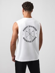 Gym King White Fight Division Circle Tank - Image 3 of 4