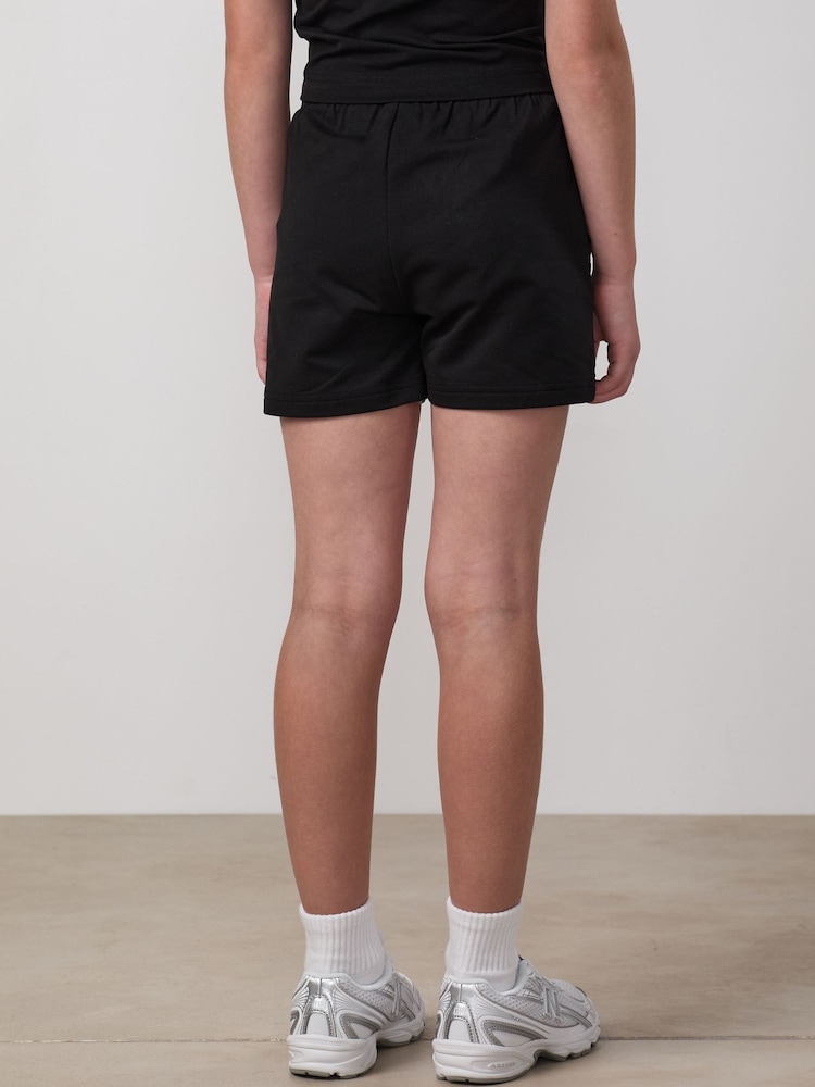 Gym King Black Mini Victory Shorts - Image 2 of 4 Gym King Black Mini Victory Shorts - Image 2 of 4