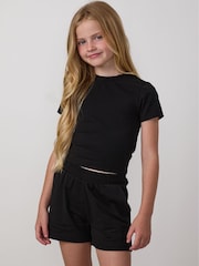 Gym King Black Mini Victory Shorts - Image 4 of 4