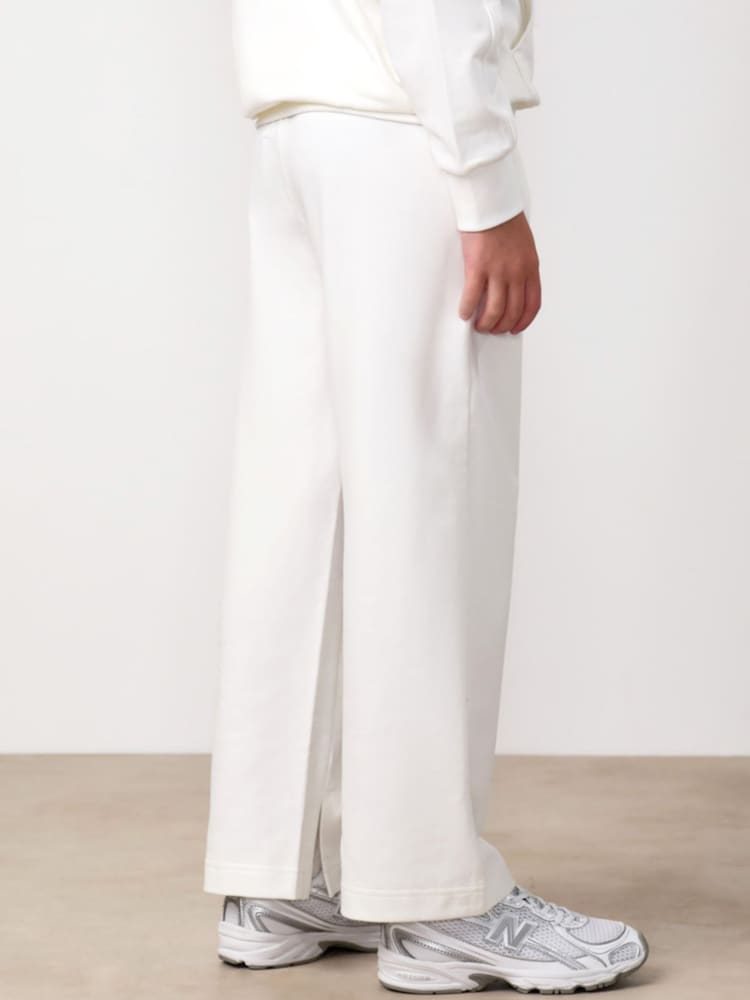 Gym King White Junior Victory Straight Leg Joggers - Image 2 of 4