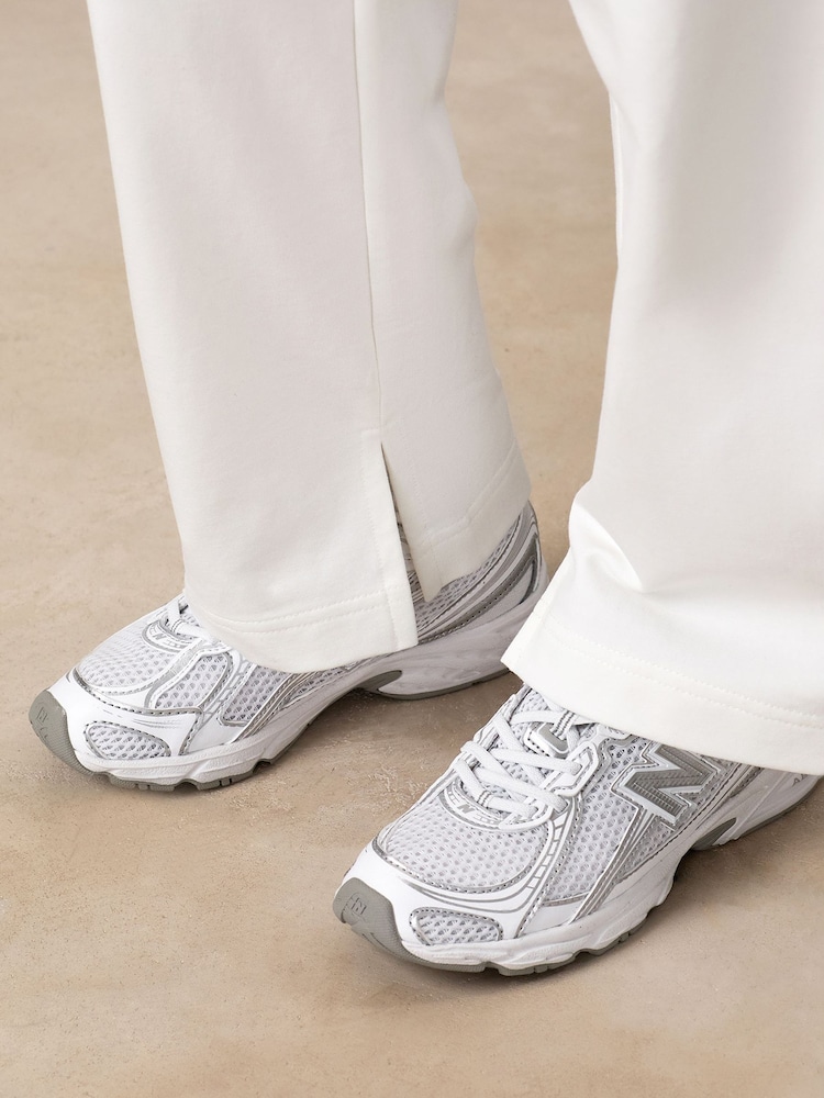 Gym King White Junior Victory Straight Leg Joggers - Image 4 of 4
