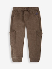 JoJo Maman Bébé Brown 2-Pack Cargo Joggers - Image 2 of 7
