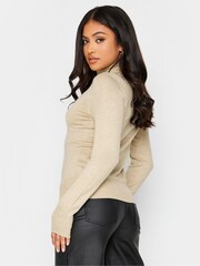 PixieGirl Petite Natural Roll Neck Jumper - Image 2 of 4