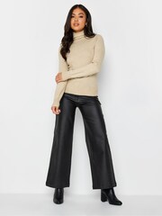 PixieGirl Petite Natural Roll Neck Jumper - Image 3 of 4