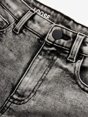 Light Grey Loose Fit Cotton Rich Stretch Jeans (3-17yrs) - Image 3 of 3