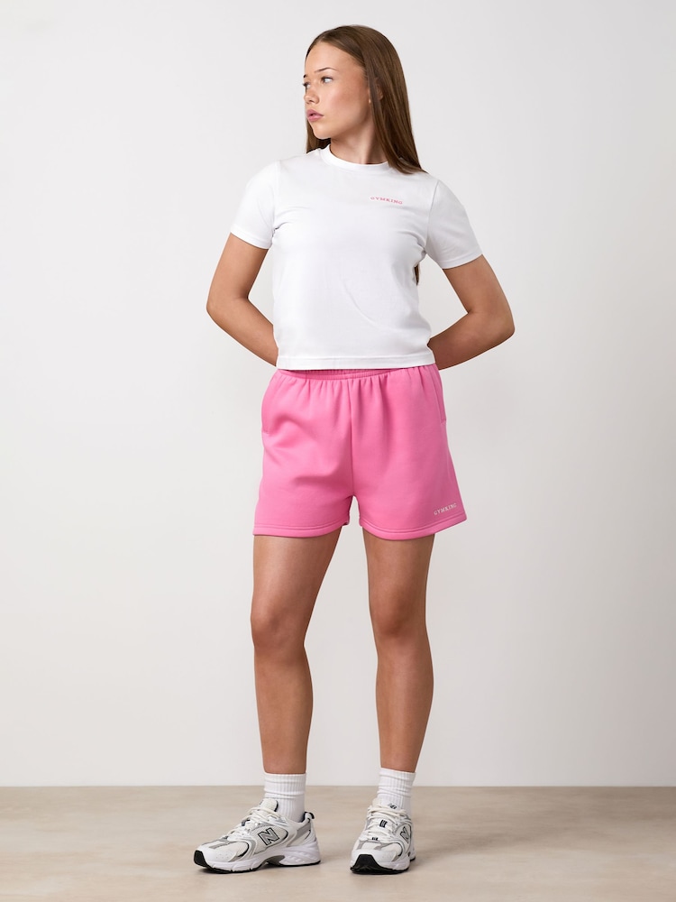 Gym King White Mini 365 Fitted T-Shirt - Image 1 of 4 Gym King White Mini 365 Fitted T-Shirt - Image 1 of 4