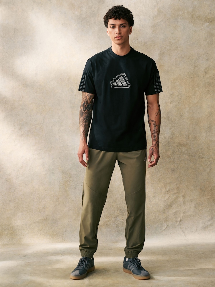 Schwarz - adidas All SZN 100% Baumwoll-T-Shirt - Bild 2 von 6