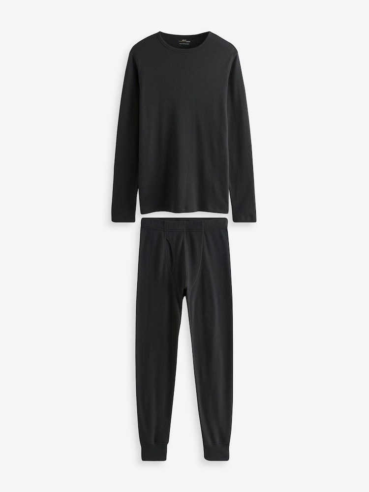 Black Thermal Long Sleeve Set - Image 7 of 11