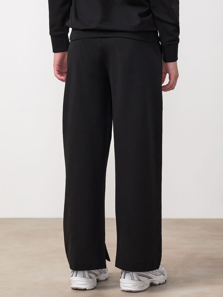 Gym King Black Mini Victory Straight Leg Joggers - Image 2 of 4 Gym King Black Mini Victory Straight Leg Joggers - Image 2 of 4