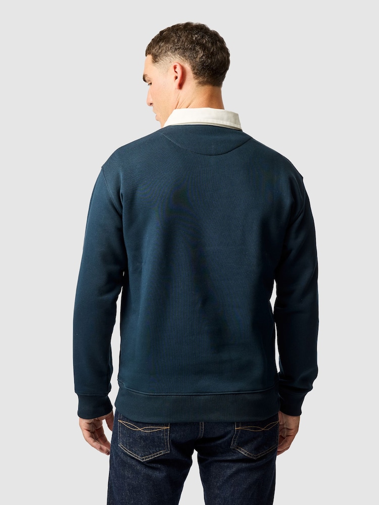 Rodd & Gunn Blue Otago Sweat Top - Image 2 of 6