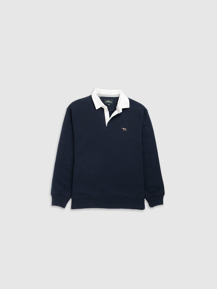 Rodd & Gunn Blue Otago Sweat Top - Image 6 of 6