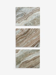 Natural Valencia Marble and Mango Wood 2 Drawer Bedside Table - Image 10 of 10