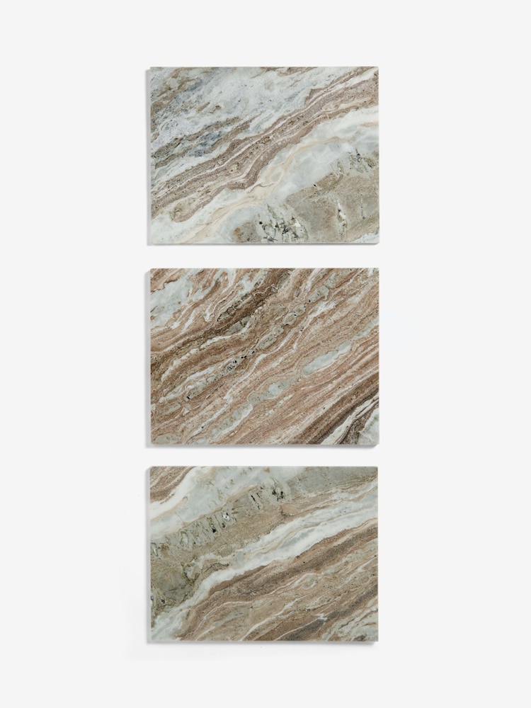 Natural Valencia Marble and Mango Wood 2 Drawer Bedside Table - Image 10 of 10