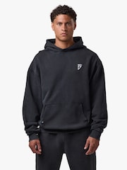 Gym King Black Fight Division Washed Gothic Hoodie - Image 1 of 4
