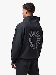 Gym King Black Fight Division Washed Gothic Hoodie - Image 4 of 4