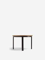 Dark Bronx Oak Effect 4 Seater Round Dining Table - Image 5 of 6