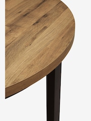 Dark Bronx Oak Effect 4 Seater Round Dining Table - Image 6 of 6