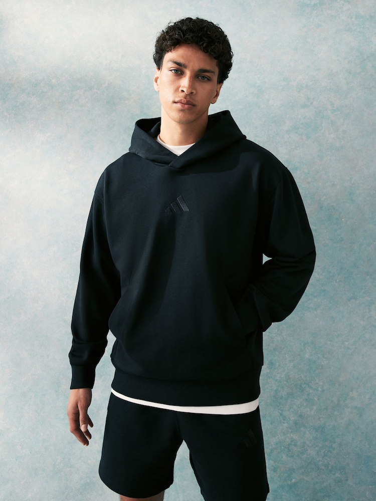 adidas Black adidas ALL SZN Fleece Hoodie - Image 1 of 6 adidas Black adidas ALL SZN Fleece Hoodie - Image 1 of 6