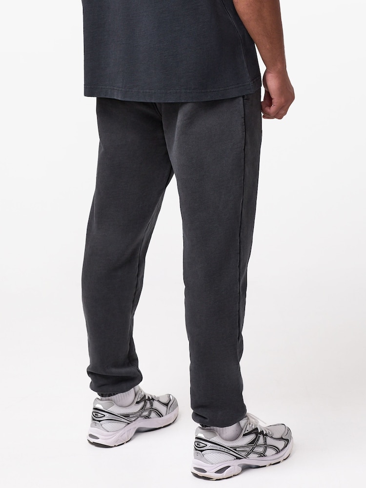 Gym King Black Fight Division Washed Gothic Joggers - Image 2 of 4 Gym King Black Fight Division Washed Gothic Joggers - Image 2 of 4