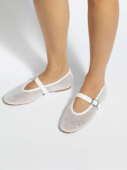 Dune London White Haislee Mary Janes - Image 1 of 6