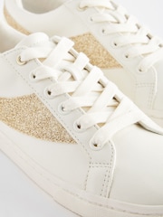White Forever Comfort® Glitter Detail Lace-Up Trainers - Image 4 of 5