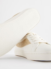 White Forever Comfort® Glitter Detail Lace-Up Trainers - Image 5 of 5
