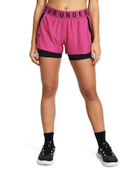 Under Armour Pink 2-In-1 Shorts - Image 1 of 6