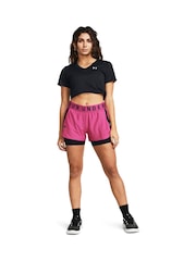 Under Armour Pink 2-In-1 Shorts - Image 3 of 6