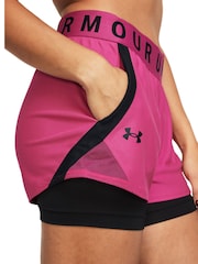 Under Armour Pink 2-In-1 Shorts - Image 4 of 6