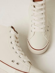 FatFace White Mae High Top Trainers - Image 3 of 5