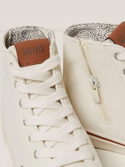 FatFace White Mae High Top Trainers - Image 5 of 5