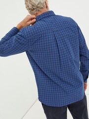 FatFace Blue Grays Grid Check Shirt - Image 2 of 5