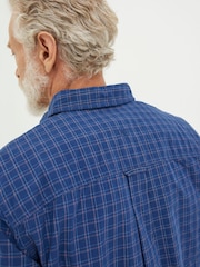 FatFace Blue Grays Grid Check Shirt - Image 4 of 5